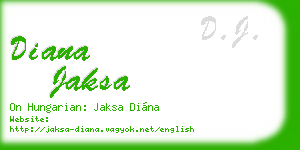 diana jaksa business card