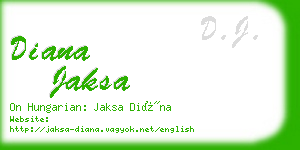 diana jaksa business card